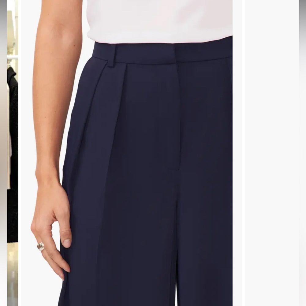 Halogen Pleated Boyfriend Pants NWOT - Picture 4 of 8